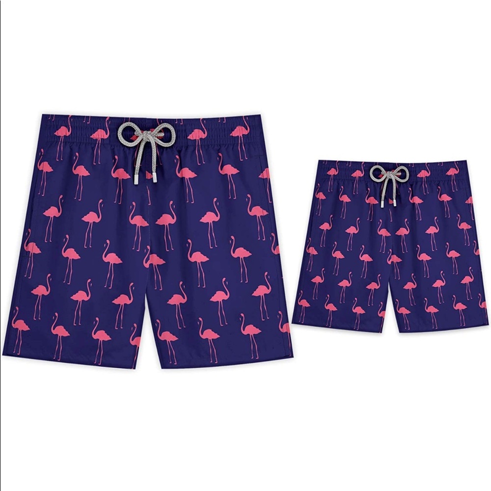 Matching bathing suit set! 18 mos and mens large.